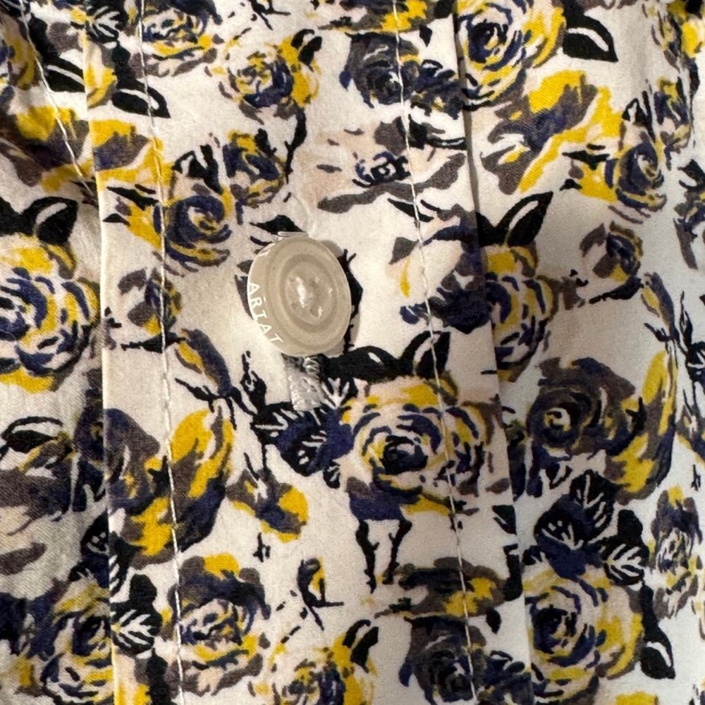 Ariat X-Large Mens Western Shirt Button-Up Floral Long Sleeve Pocket Collared - Picture 7 of 9